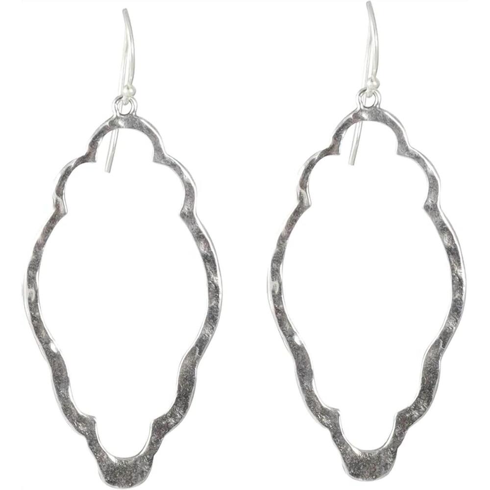 NEW WAXING POETIC open up clover earrings in silver